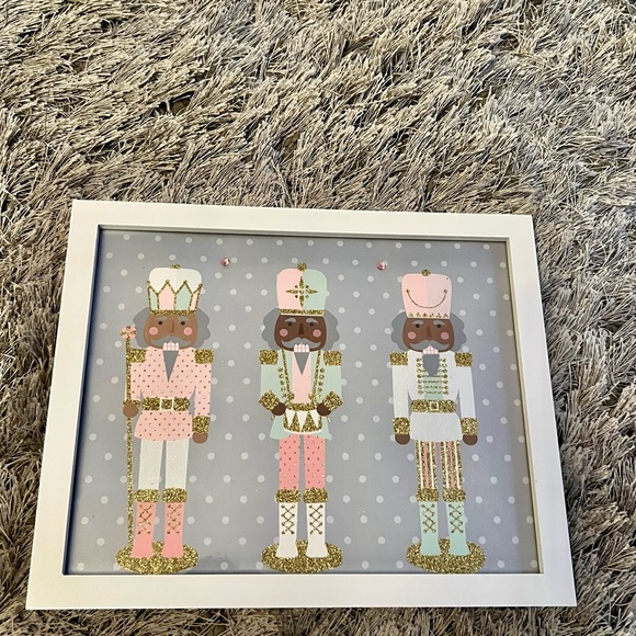 Pink pastel nutcracker picture embellished 8x10 - Picture 4 of 8